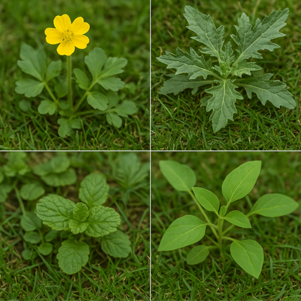 Weed Damage vs. Healthy Lawn in Northern Utah
